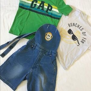 Toddler overall  and tees